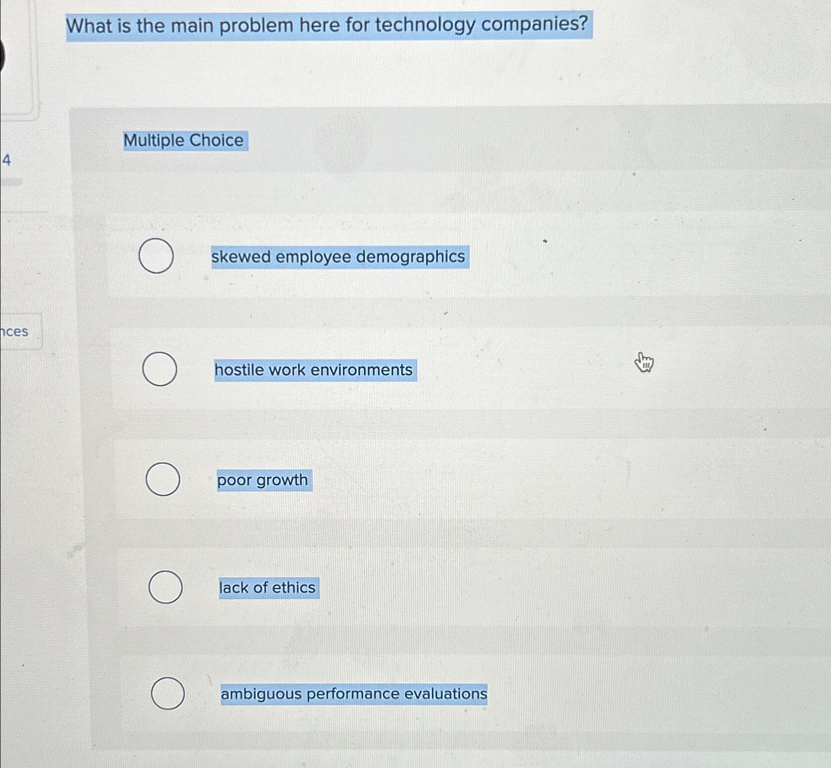  What is the main problem here for technology companies? Multiple Choice