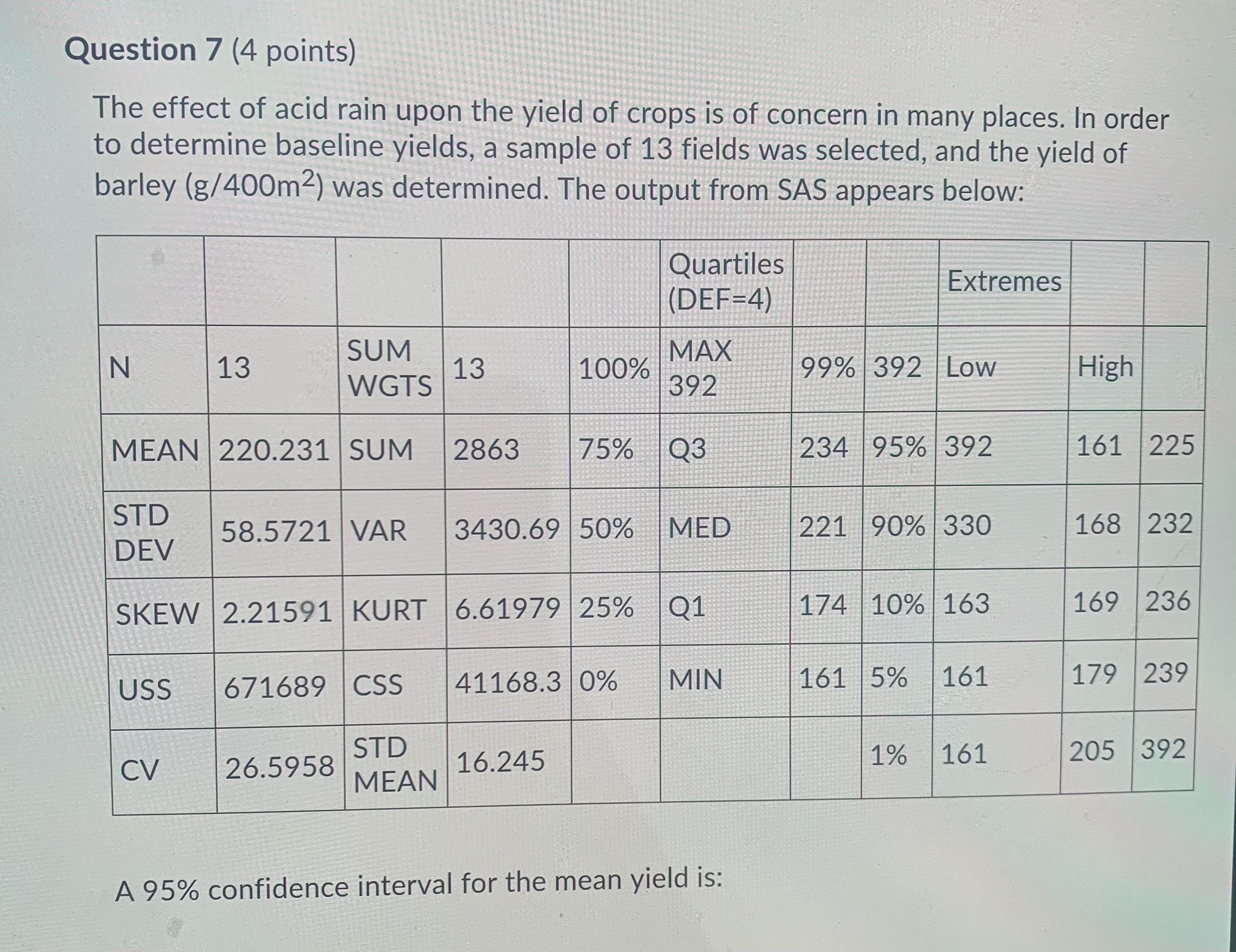 to reduce variability O d) The t distribution varies from the standard