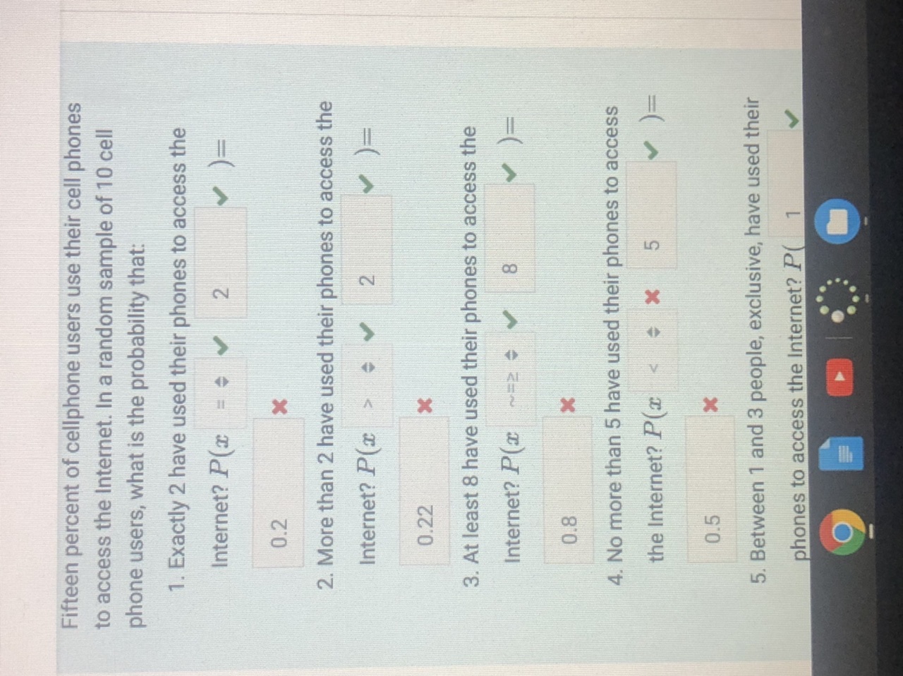 and on page 2 i just need help with the x's Binomial