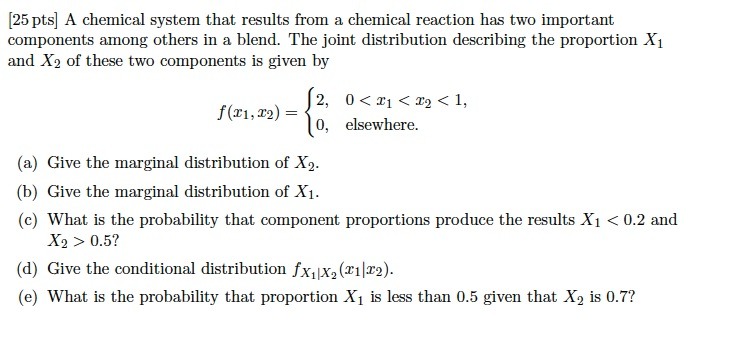 X is a continuous random variable with probability density function f(x). [25
