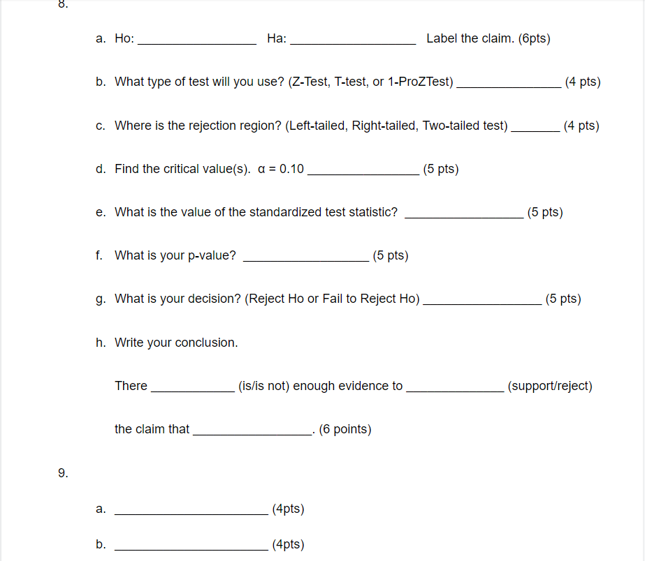 samples to nd the sample standard deviation of the completion times for