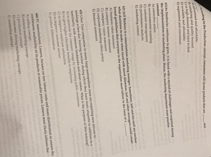 marketing E) Largut marketing. 37) Marketers of automobiles, financlal services, and travel