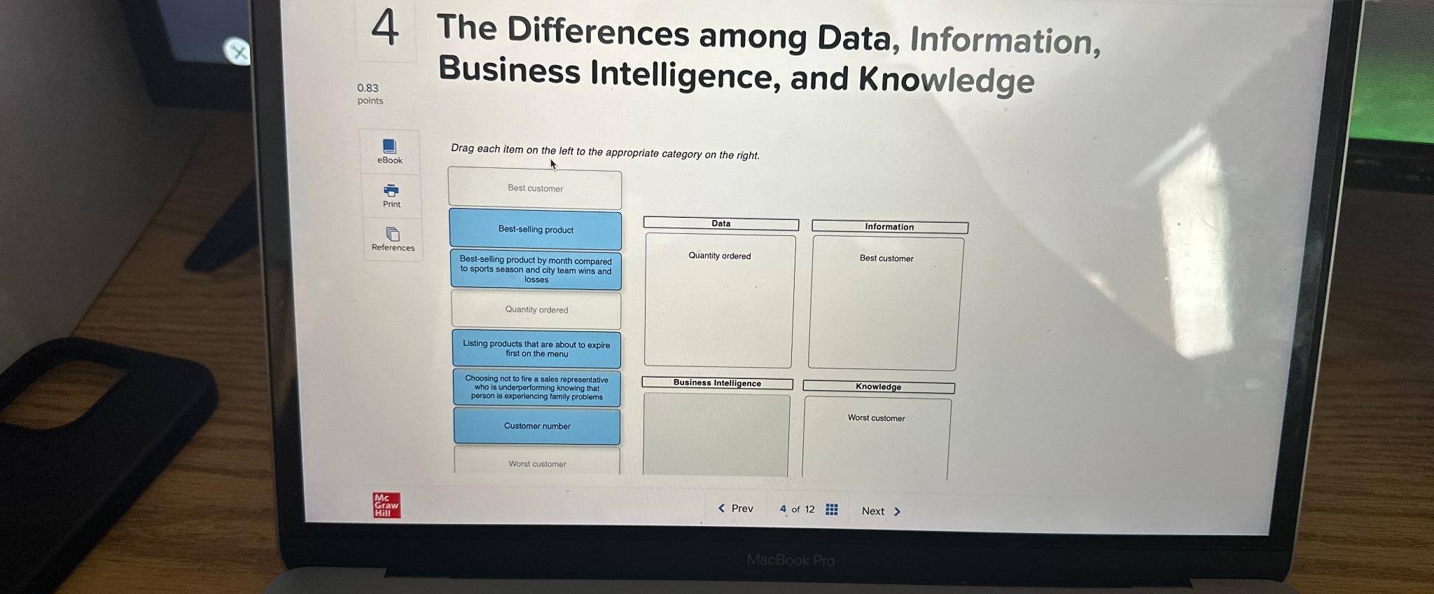  4 The Differences among Data, Information, Business Intelligence, and Knowledge Prevc