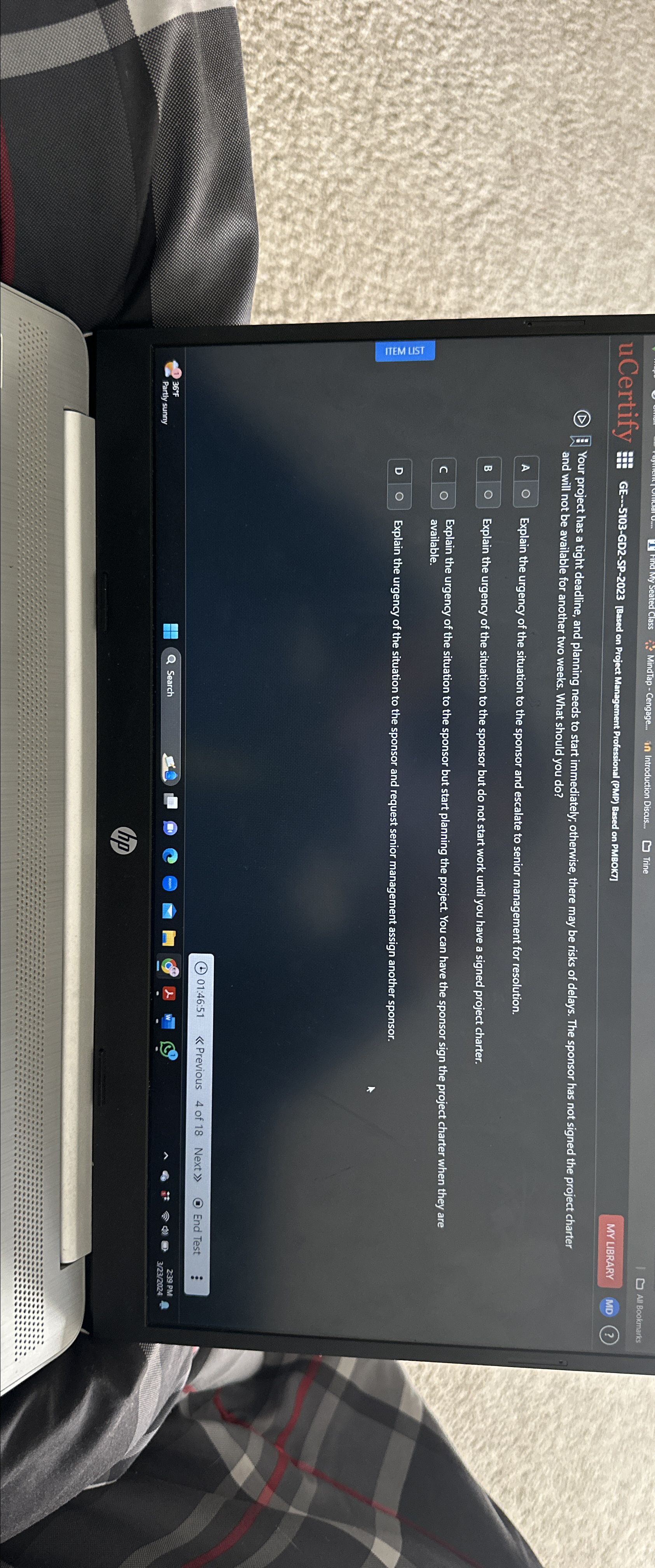  uCertify GE---5103-GD2-SP-2023[Based on Project Management Professional (PMP) Based on PMBOK7] MY