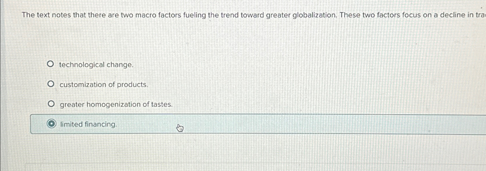  The text notes that there are two macro factors fueling the