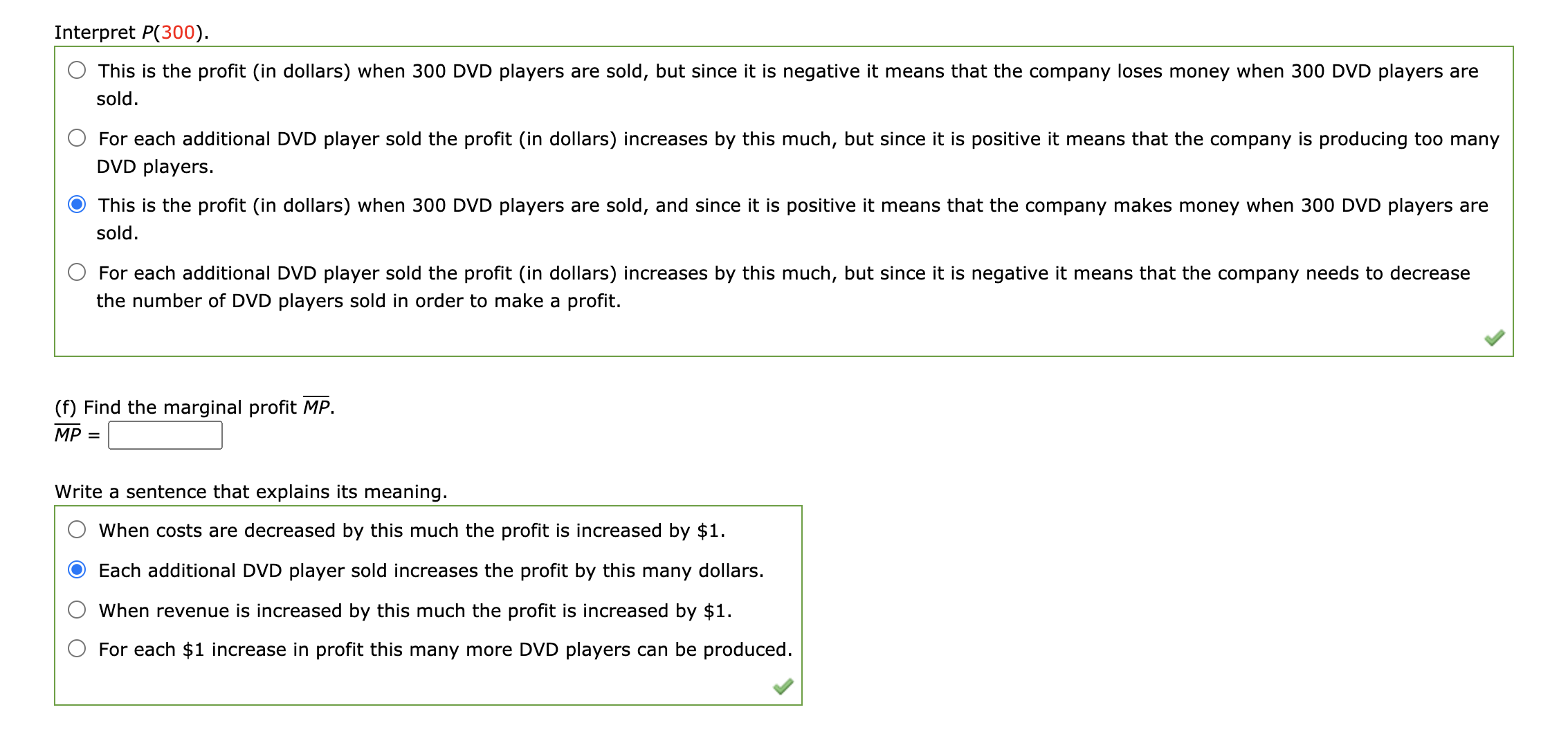 to dealers for $20.50 each. (a) For this model DVD player, write