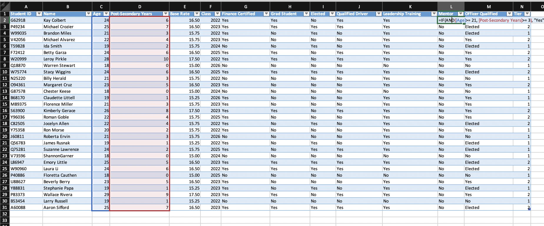 I am having trouble dragging down a formula on excel. I am