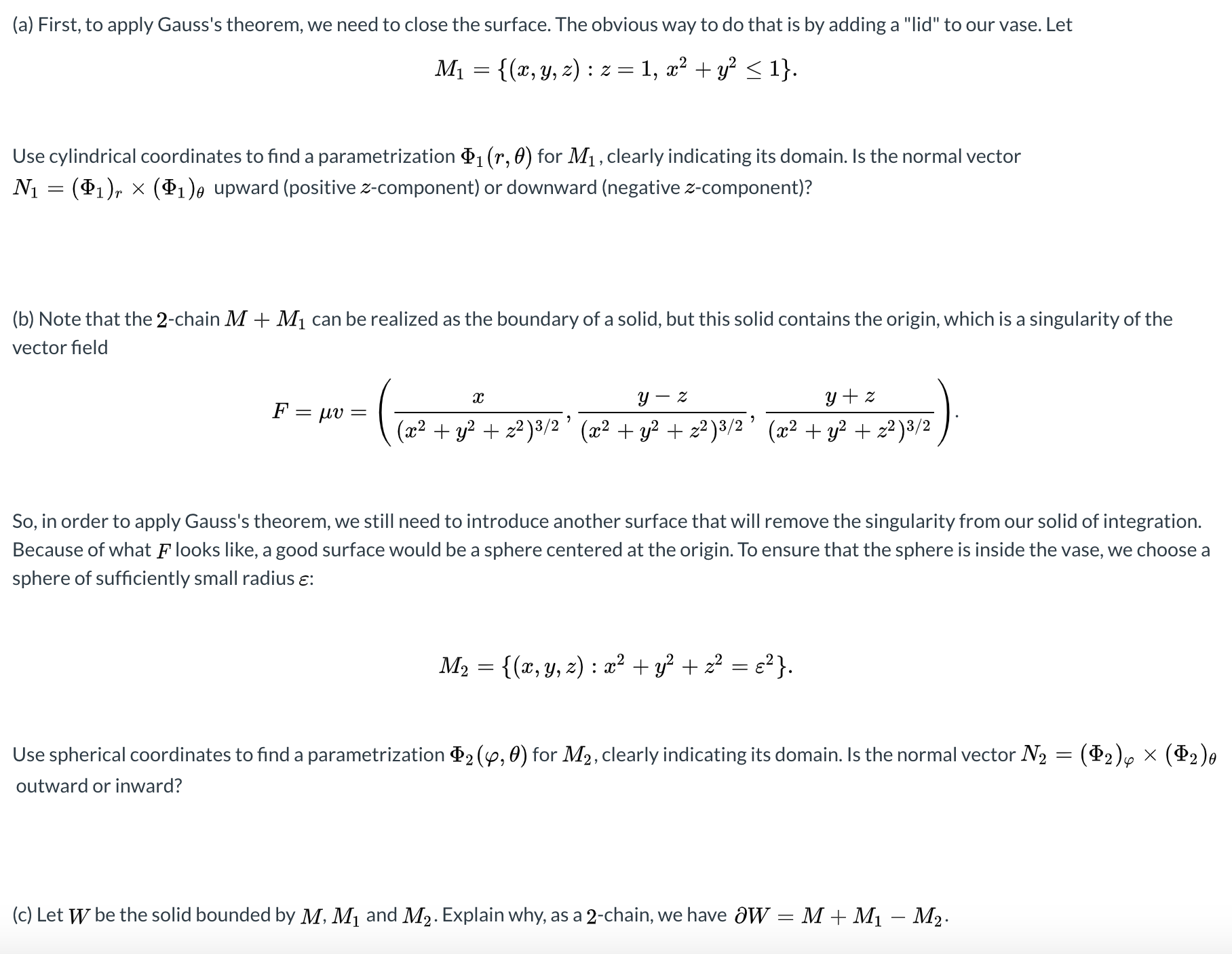 the next problems, consider a uid with density 1 ($,y,z) = ($2+y2