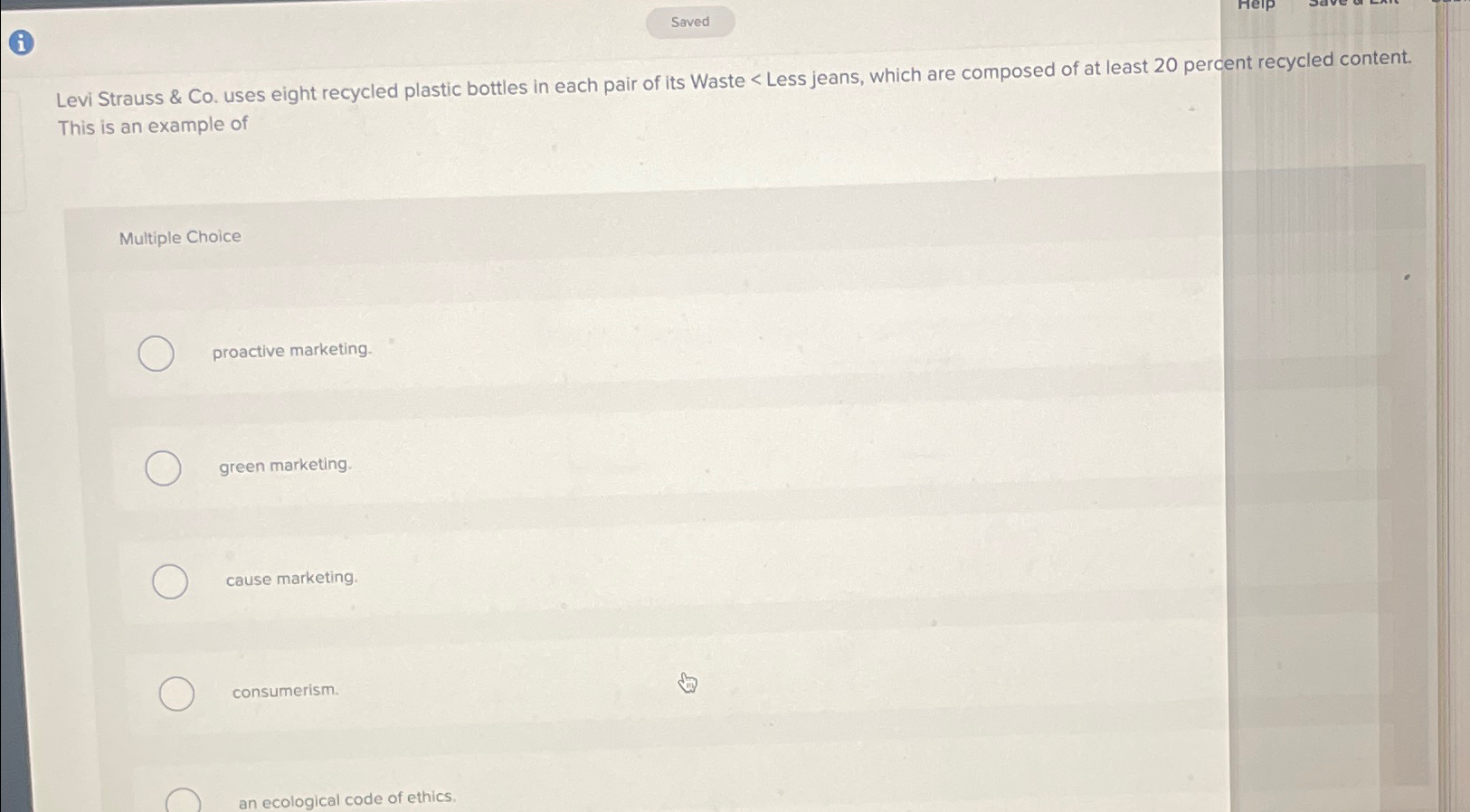  Levi Strauss & Co. uses eight recycled plastic bottles in each