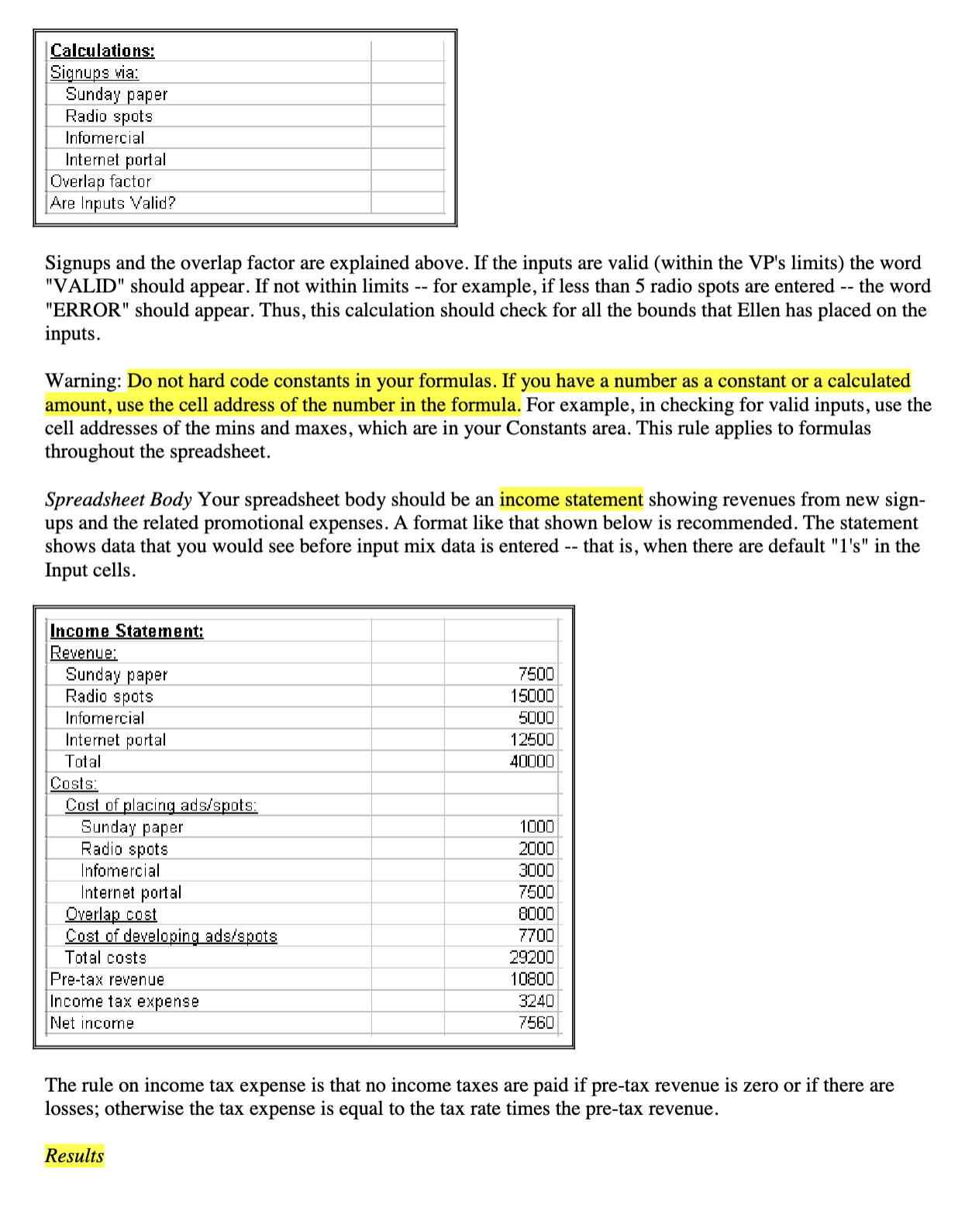 Refer the reader to the table for the actual numbers, which you