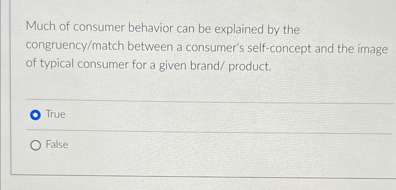  Much of consumer behavior can be explained by the congruency/match between