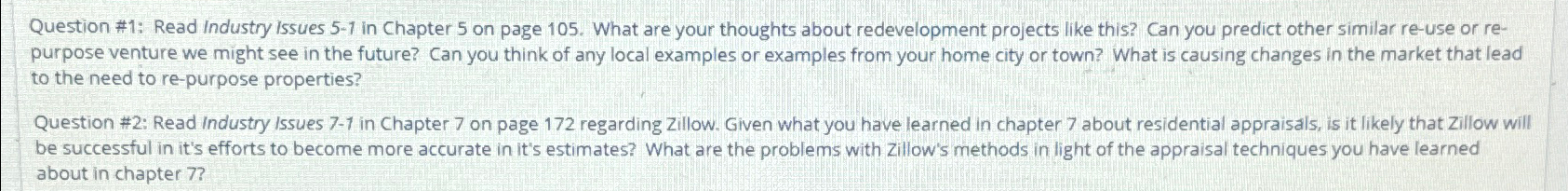  Question #1: Read Industry Issues 5-1 in Chapter 5 on page