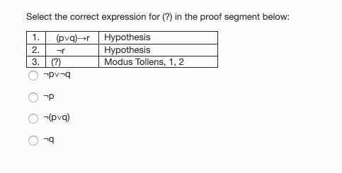 Commutative lawSelect the set that corresponds to the relation given in the