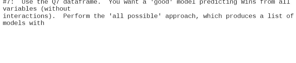 Use the Q/ dataframe . You want a good model predicting