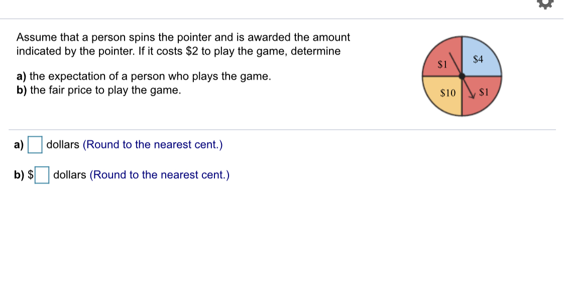 Pls answer ASAP Assume that a person spins the pointer and is