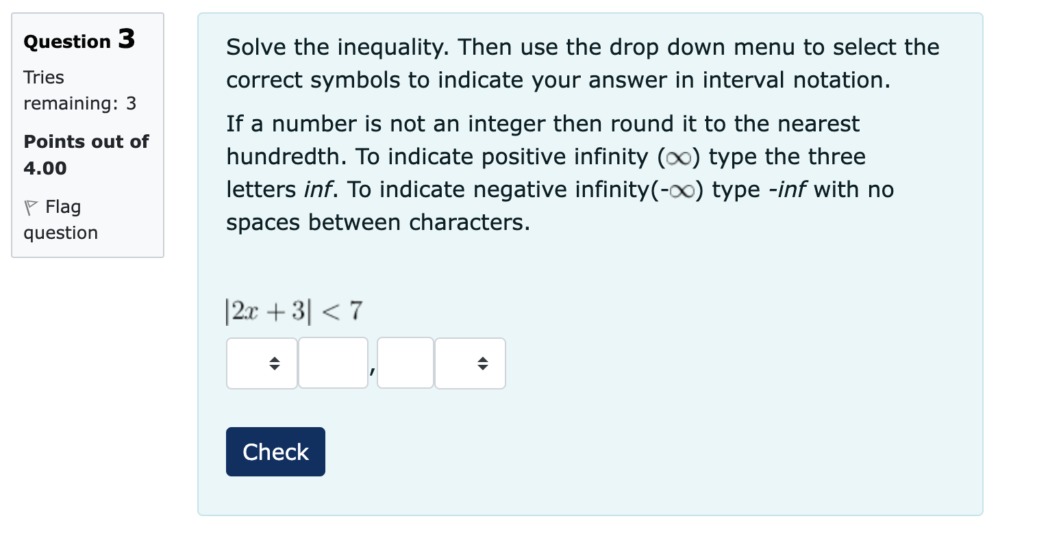 notation. remaining: 3 If a number is not an integer then round