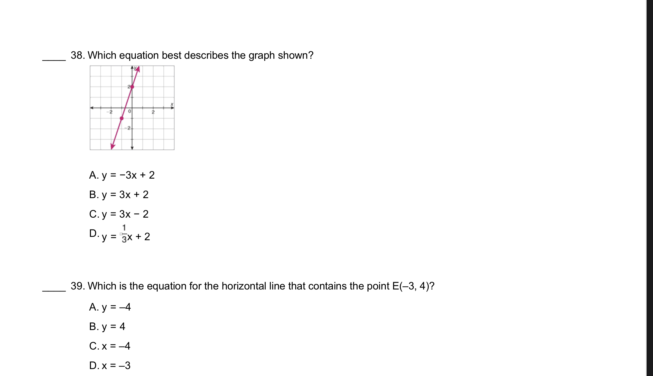 x+ 3 A. 10 B. 31 C. 21 D. 62 23. Given