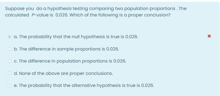 = 35, n2 = 140. Find the appropriate p- value used to