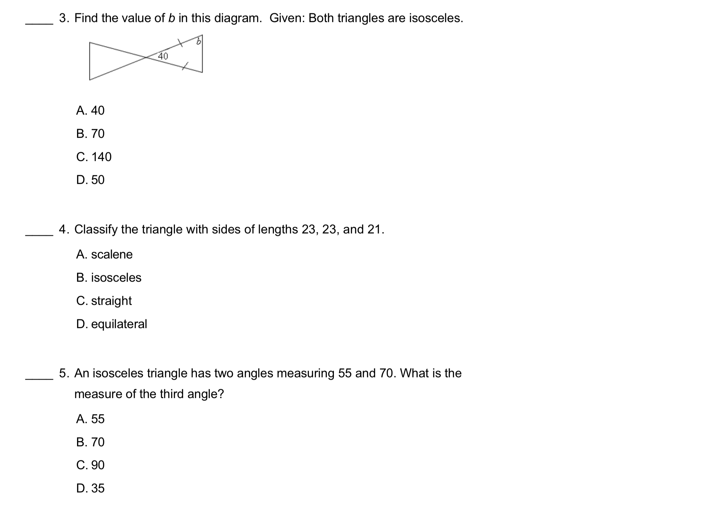 that m -Z = 53, what is the m-YXZ? Z A. 74