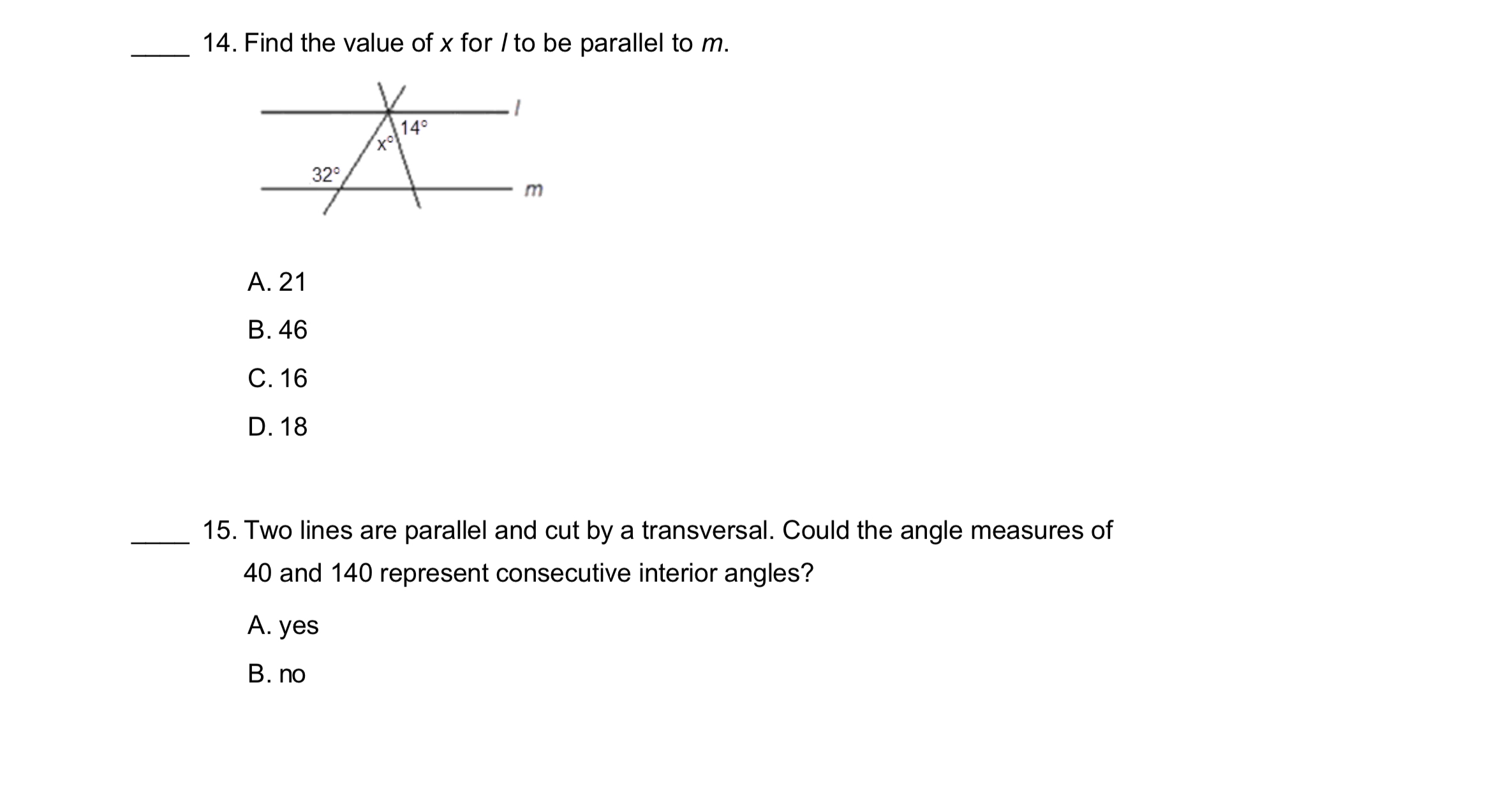 B. 53 C. 180 D. 10628. Use the diagram to answer the