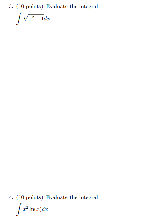 This is the cal 2 final exam practice. Please show all work