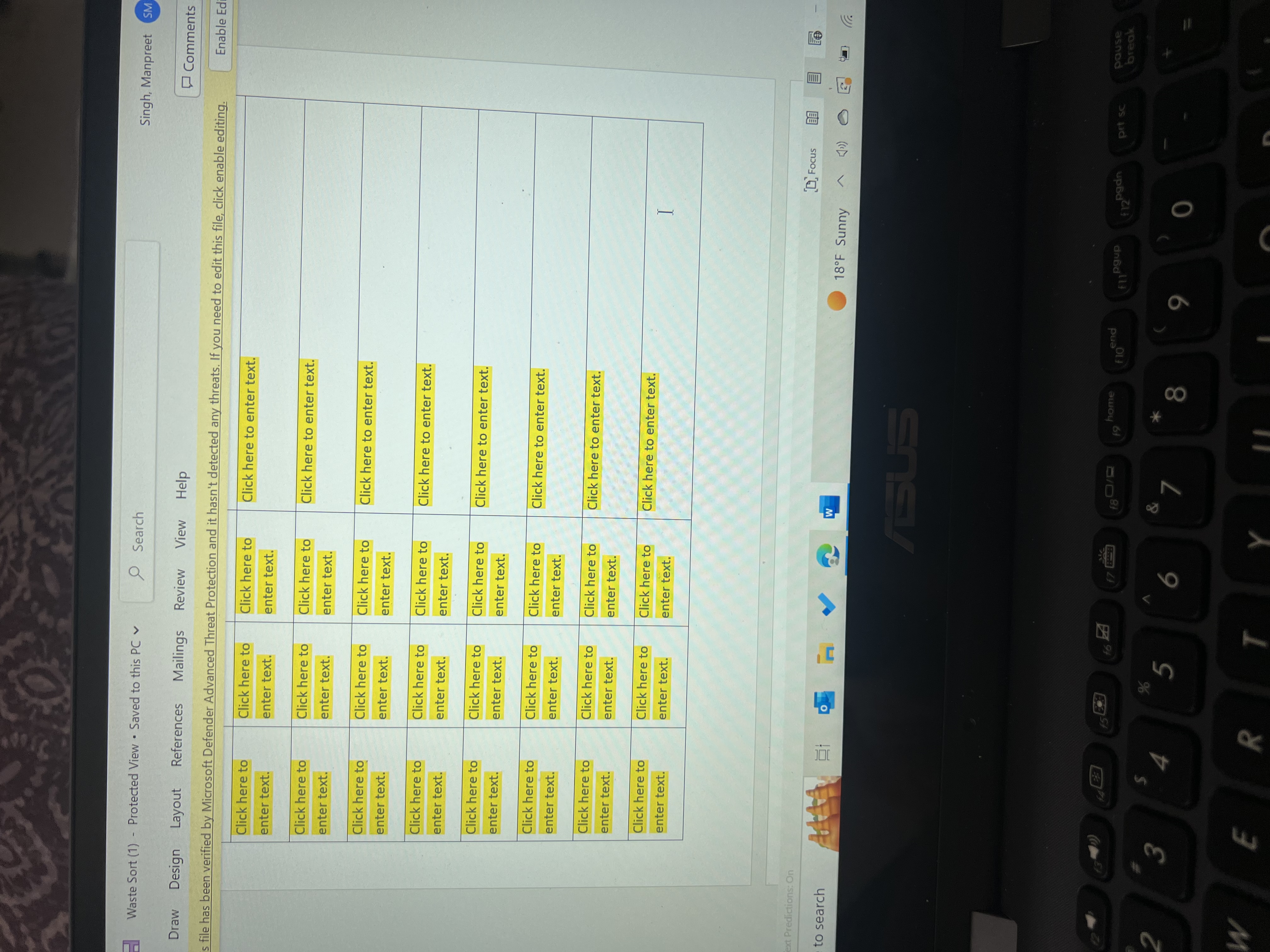 Recycle it, Or Reuse it? (paper, glass, or compost) plastic, metal, food