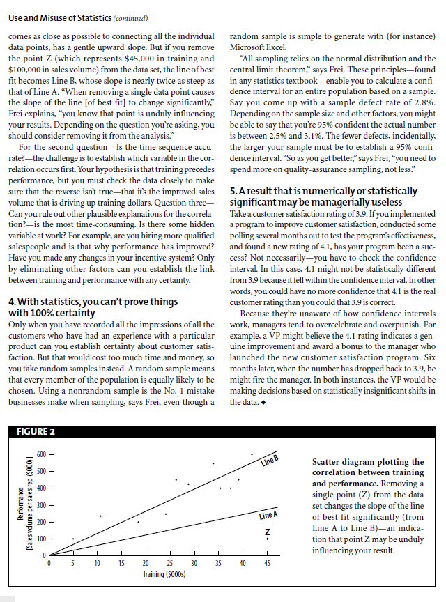 The use and misuse of statistics)Introduction and Backgroundnull hypothesisalternative hypothesisInclude P-valueconclusion/ DecisionRecommendation