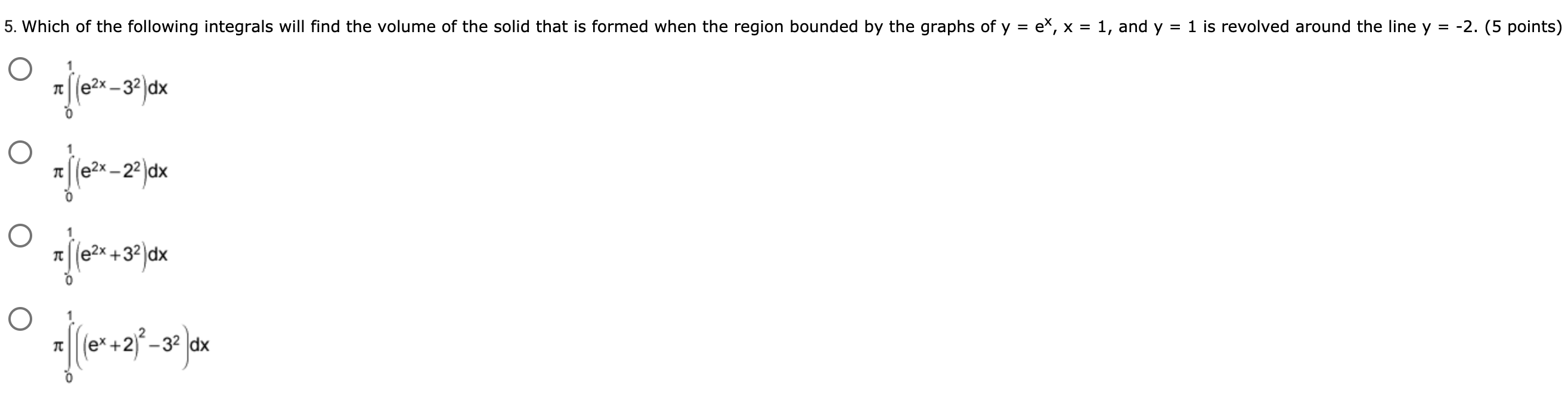 is the circle x2 + y2 = 16. Cross sections of the