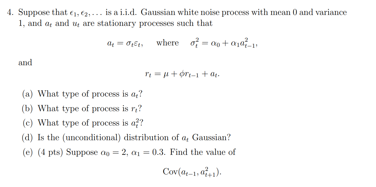 would you please so 4. Suppose that 61, 62, . . .
