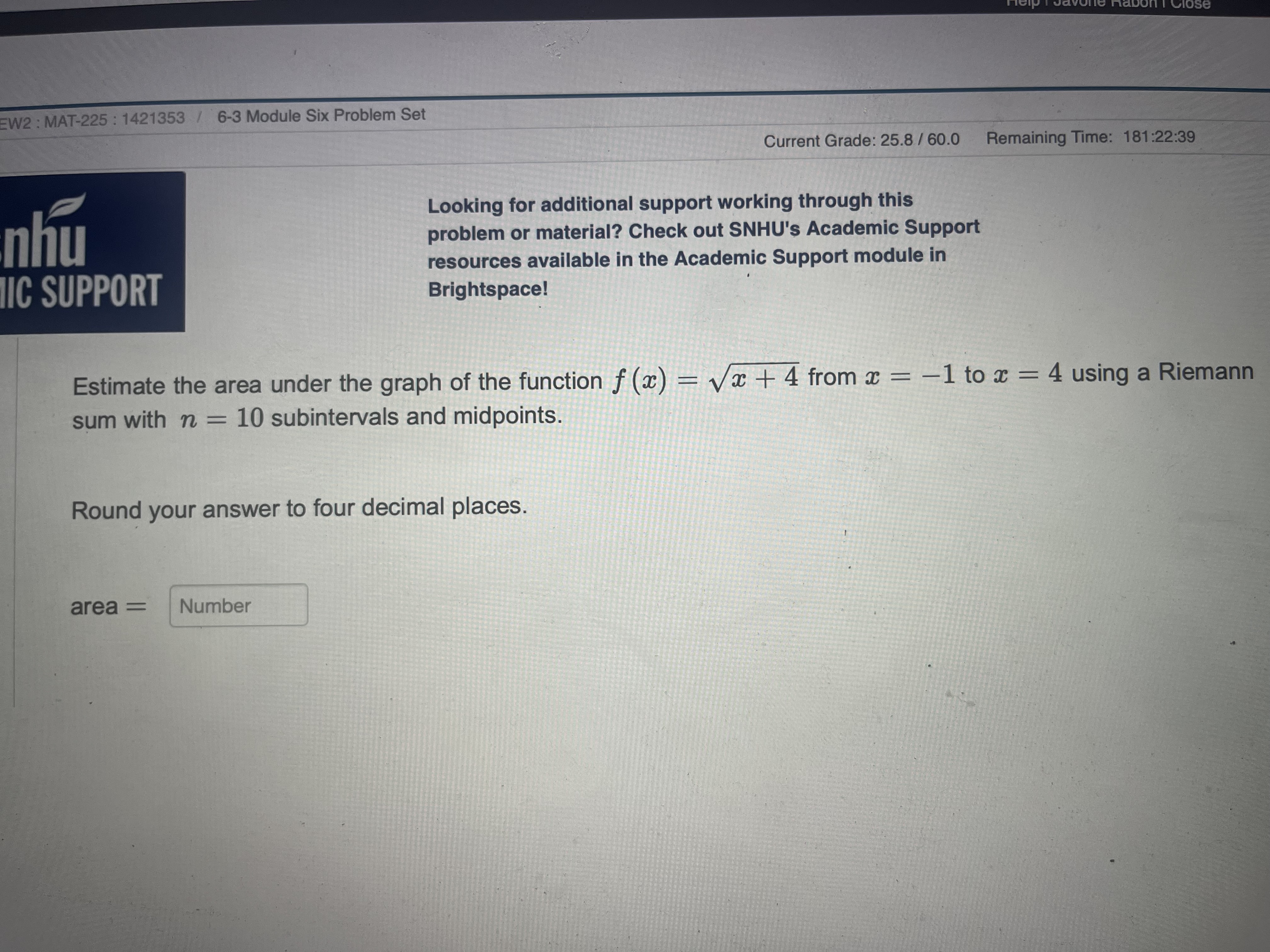  W2 : MAT-225 : 1421353 6-3 Module Six Problem Set Current