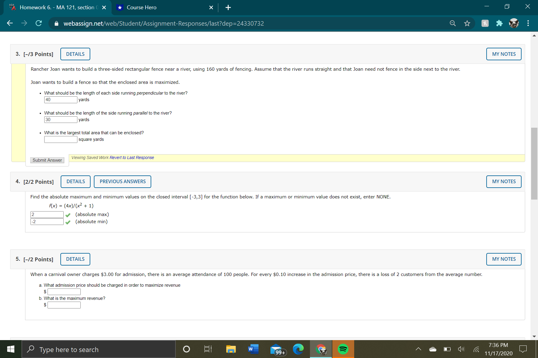 What am I doing wrong on #3? what is correct? also how