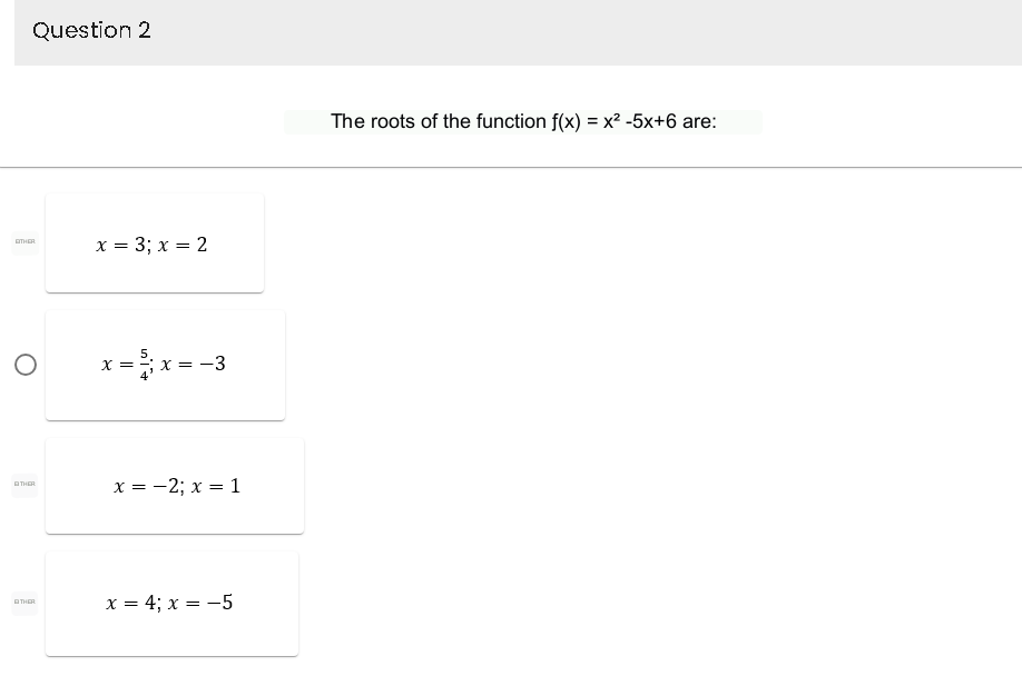 x2 - 3x - 18 = 0 are: EMICA x =- 6