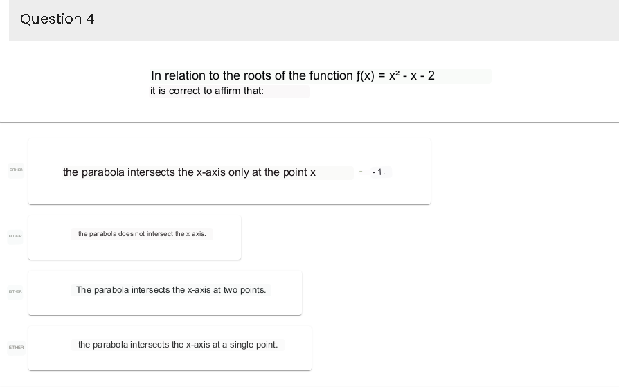 -6; x = -3 OTHER x = 6; x = -3Question 11
