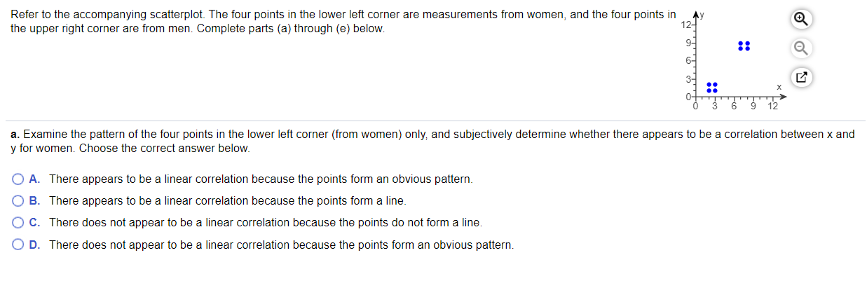 Please helpa- is listed belowb- Examine the pattern of the four points