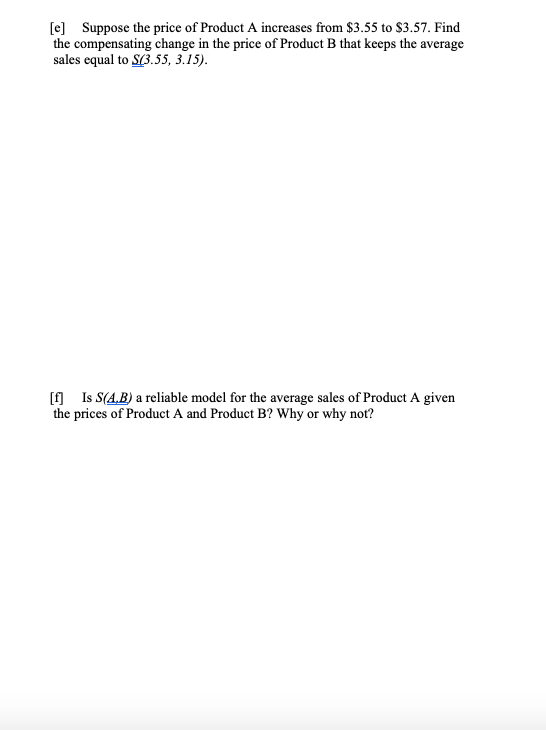 + 226.814+194.898 -712.71 as a two-variable, quadratic model for the average sales