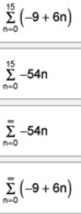 the limit. 48, 8,4/3, 2/9, ... Converges;288/5Converges; 0DivergesConverges; -12432 2.) Find an