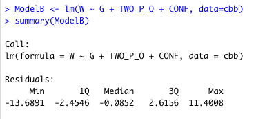 How would I answer the question "Once We control for the number