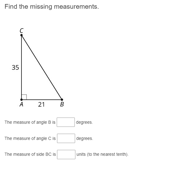 " 3 I... B 12 C Find the measures of a and