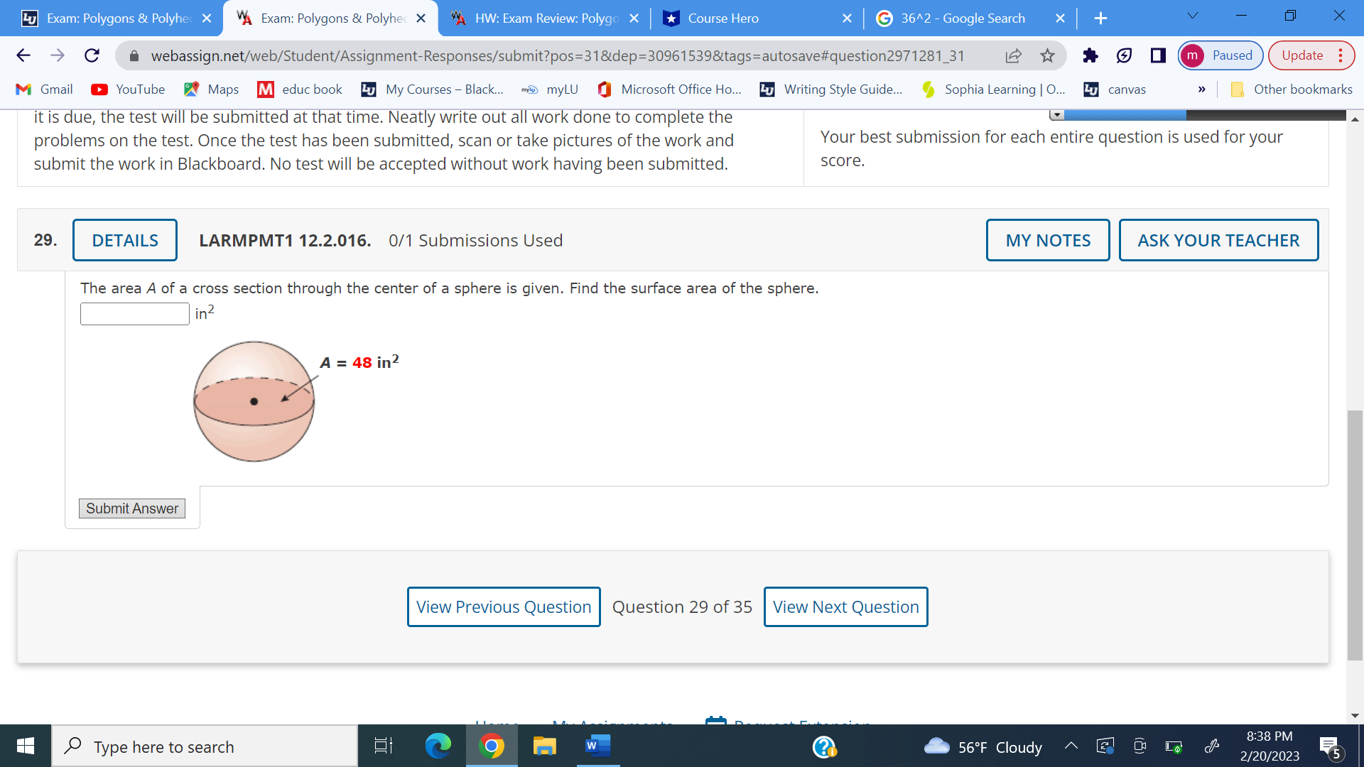  Lu Exam: Polygons & Polyher X A Exam: Polygons & Polyhec