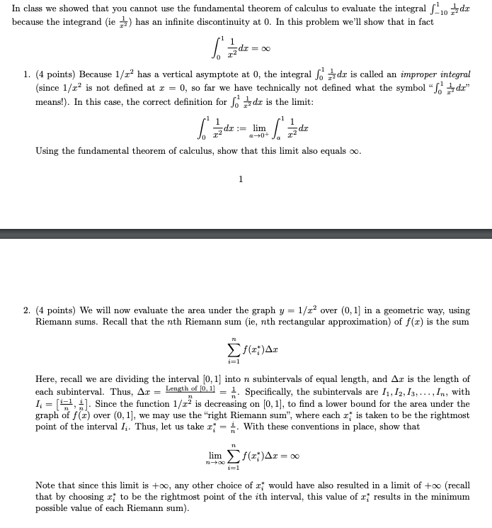 Calculus theorem proof In class we showed that you cannot use the