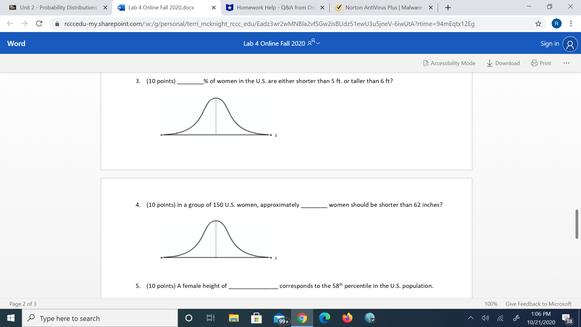 Fall 2020.docx X + X -> C arcccedu-my.sharepoint.com/:w:/g/personal/terri_mcknight_rccc_edu/Eadz3wr2wMNBla2vfSGw2isBudz51ewU3u5jneV-6iwUtA?rtime=94mEqtx12Eg R . . .
