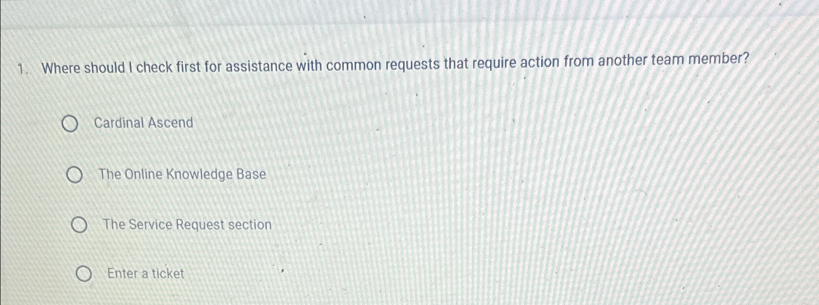  Where should I check first for assistance with common requests that