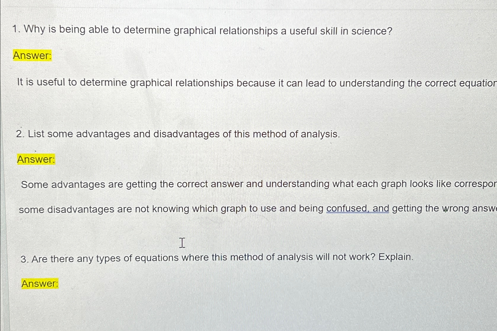  Why is being able to determine graphical relationships a useful skill