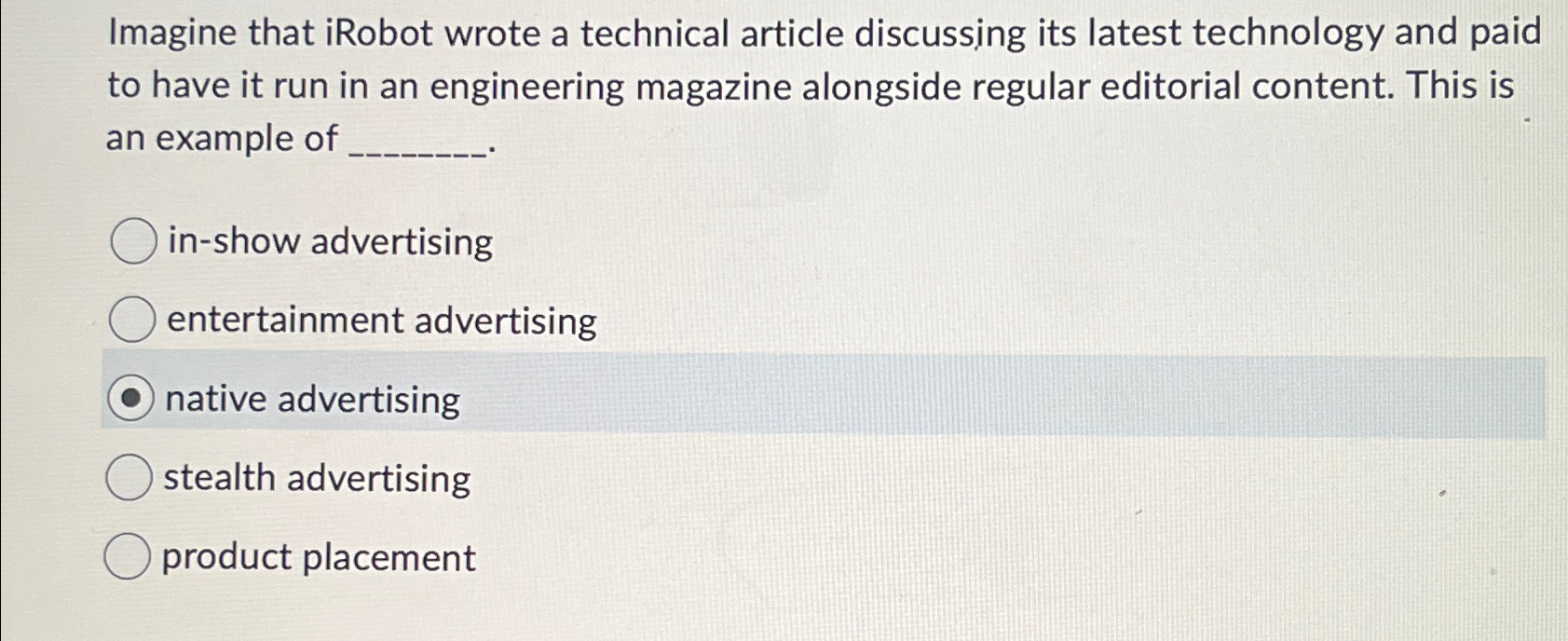  Imagine that iRobot wrote a technical article discussing its latest technology