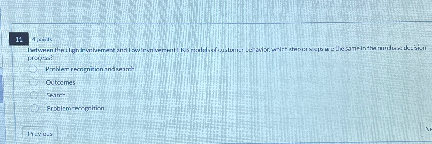  114 points Between the High Involvement and Low Involvement EKB models