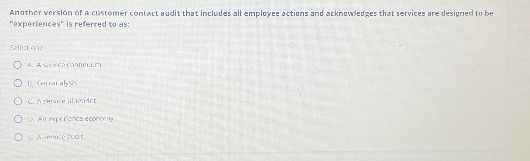  Another version of a customer contact audit that includes all employee