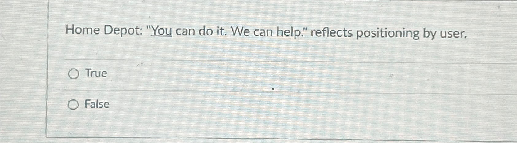  Home Depot: "You can do it. We can help." reflects positioning