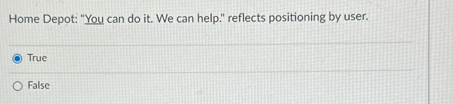  Home Depot: "You can do it. We can help." reflects positioning