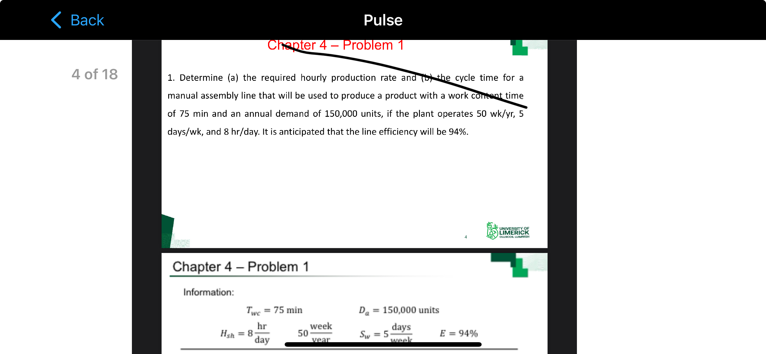  Back Pulse Clepter 4- Problem 1 4 of 18 Determine (a)