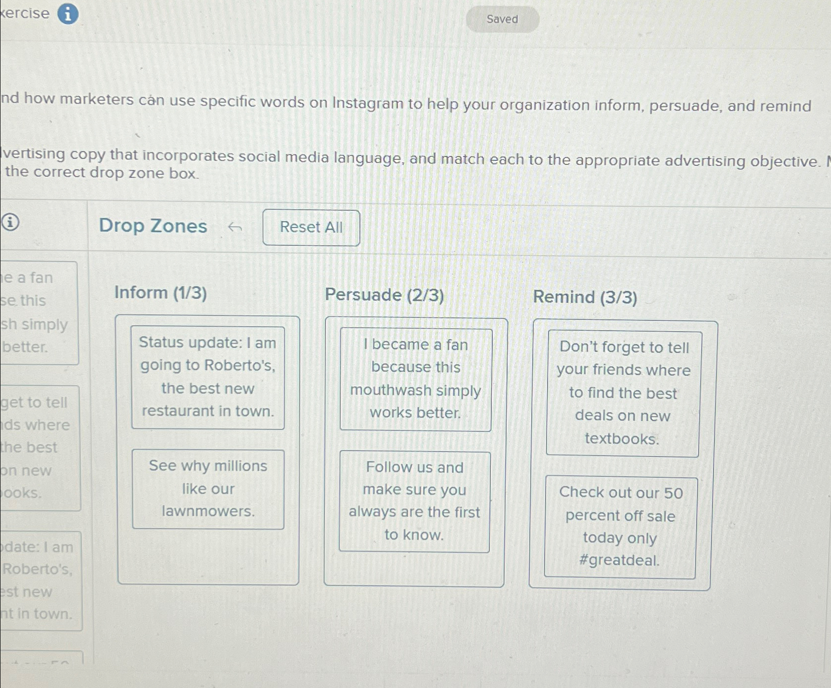  kercise nd how marketers cn use specific words on Instagram to